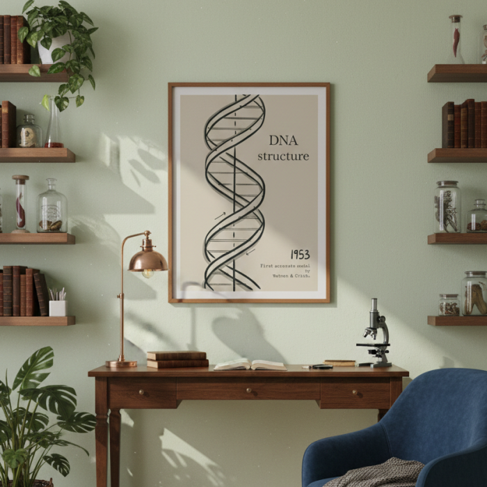 Model DNA plakat na ścianę