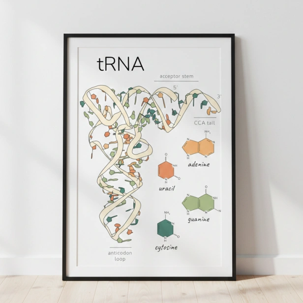 budowa tRNA schemat