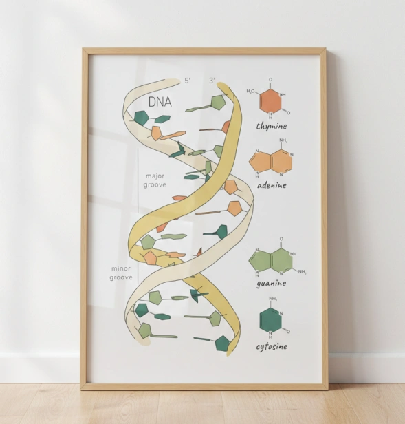 Rysunek budowy DNA