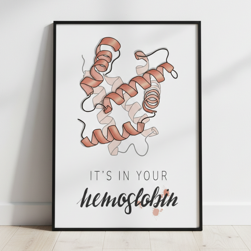Plakat z hemoglobiną